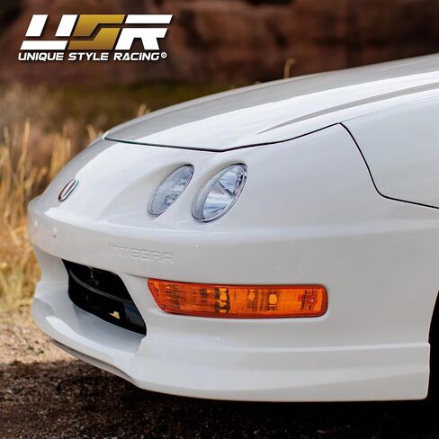 USR 98-01 Integra Bumper Lights - JDM Style All Amber Lens Turn Signal Parking Lamps (Left + Right) compatible with 1998-2001 Acura Integra DC2 in Saudi Arabia