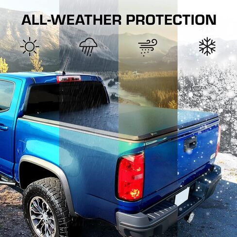 Tyger Auto T3 Soft Tri-fold Truck Bed Tonneau Cover Compatible with 2022-2024 Ford Maverick | 4.5' (54") Bed | TG-BC3F1061 in Saudi Arabia