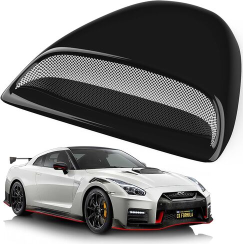 CK Formula Gloss Black Hood Scoop - Aerodynamic Air Flow Front Hood Vent Cover, Universal Fit for Cars, Coupe, Pickup Trucks, SUV, Car Body Kit, Automotive Exterior Accessory, Weatherproof, 1 Piece in Saudi Arabia