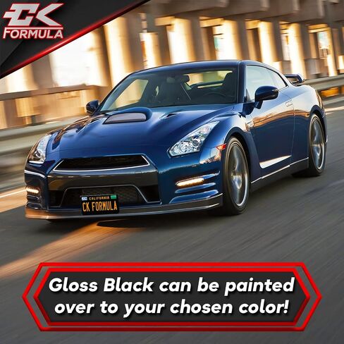 CK Formula Gloss Black Hood Scoop - Aerodynamic Air Flow Front Hood Vent Cover, Universal Fit for Cars, Coupe, Pickup Trucks, SUV, Car Body Kit, Automotive Exterior Accessory, Weatherproof, 1 Piece in Saudi Arabia