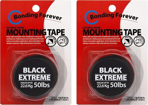 Black Extreme Double Sided Tape | Foam Tape | Double Sided Adhesive Tape | Mounting Tape | 0.045" X 1" X 60" X 1EA in Saudi Arabia