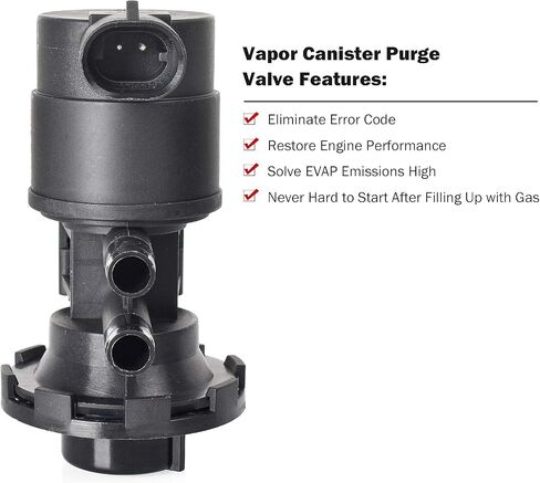 CP415 Vapor Canister Purge Valve Solenoid For 1997-2004 Jeep Wrangler 1994-2001 Jeep Cherokee 1996-2006 Dodge Ram 1500 2500 3500 Chrysler Plymouth Replaces 911213 4669475AB in Saudi Arabia