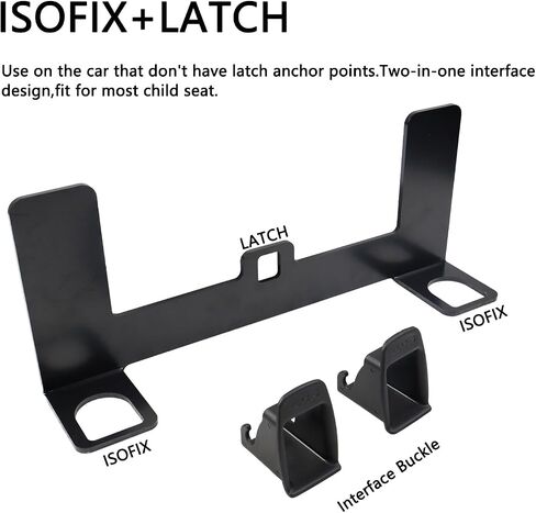 GZZTORES Latch Interface Bracket for ISOFIX Belt Connector Car Universal Child Seat Restraint Anchor Mounting Kit Car Seat Latch Anchor Bracket in Saudi Arabia