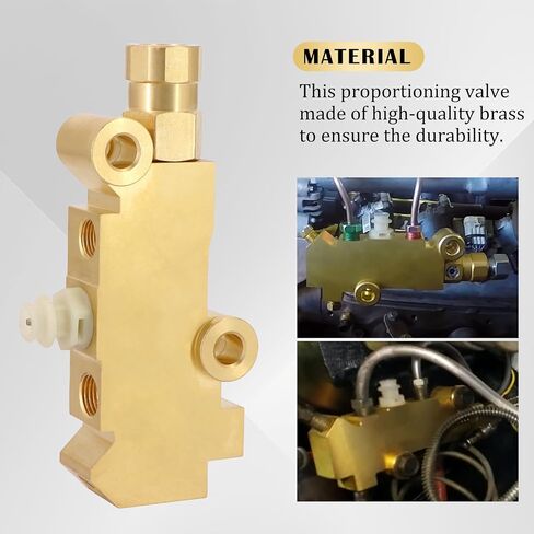 KIPA Brass PV4 Brake Proportioning Valve Disc Brake System Combination Valve for Ford Chevy Mopar 4 Wheel Disc Brakes Trucks 172-1361 in Saudi Arabia