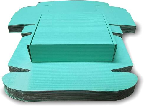 Shipping Packaging Dark Green Boxs KAXILU 20pcs Shipping Boxs L10.5xW6.3xH2 inch Suitable E-Commerce Packaging in Saudi Arabia