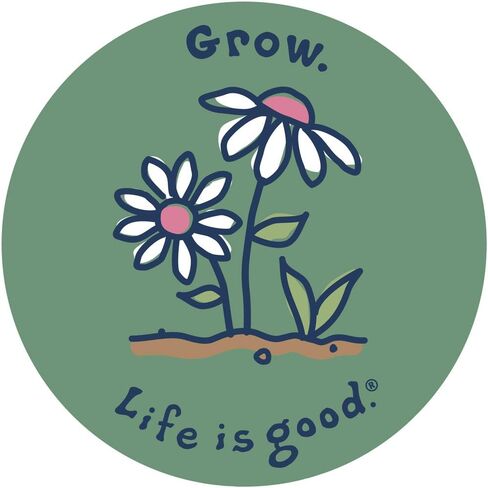 Life is good. 4" Sticker - Grow in Saudi Arabia