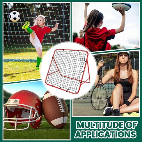 Libima 2 Pcs Rebound Soccer Training Net 3.3ft x 3.3ft Thickened Back Rebounder Net Foldable Training Rebound Screen Bounce Back Net for Kids Adults Soccer Baseball Volleyball Football Practice in Saudi Arabia