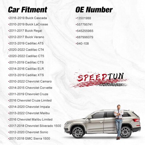 SPEEDTUN 940-108 مشغل مزلاج قفل الباب الخلفي متوافق مع 2010-2022 بويك كاسكادا/لاكروس، كاديلاك ATS/CT4/CT5/CTS/ELR/XTS، شيفروليه كامارو/سيلفرادو 1500/سونيك، جي إم سي سييرا 1500 in Kuwait