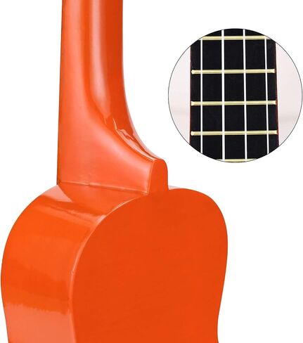 Trendy Soprano Ukulele for Beginners 21 Inch Hawaiian Ukelele for Adult Student with Gig Bag (Brown) in Saudi Arabia