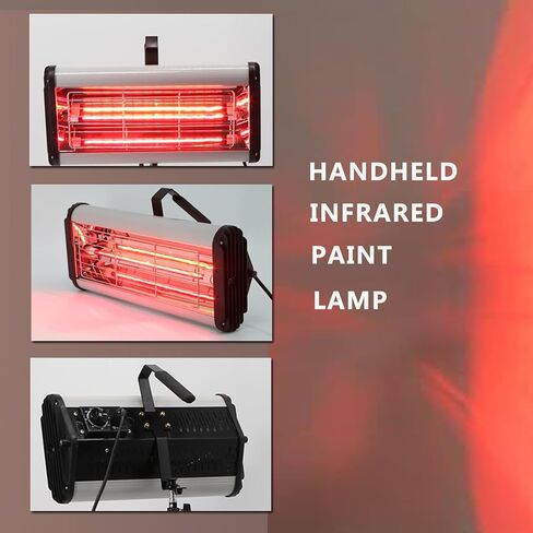 Infrared Paint Curing lamp,2400W 110V Short Wave Infrared Paint Curing lamp,Car Paint Baking lamp,Dual Lights with Timing Function,Can be Handheld or Standing,for Body Repair Paint Curing System in Saudi Arabia