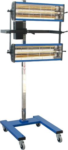 مصباح معالجة الطلاء بالأشعة تحت الحمراء، 2100 وات 110 فولت، ضوء تجفيف الطلاء بالأشعة تحت الحمراء قصير الموجة مع مؤقت (1-60 دقيقة)، مجفف طلاء إصلاح هيكل السيارة in Kuwait