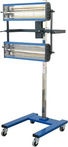 مصباح معالجة الطلاء بالأشعة تحت الحمراء، 2100 وات 110 فولت، ضوء تجفيف الطلاء بالأشعة تحت الحمراء قصير الموجة مع مؤقت (1-60 دقيقة)، مجفف طلاء إصلاح هيكل السيارة in Kuwait