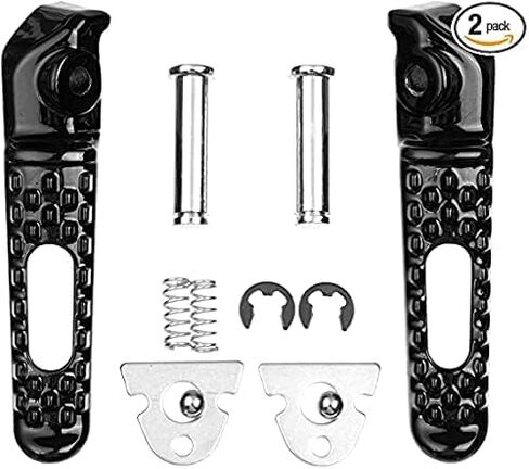 VPZMT مساند القدم الأمامية أوتاد القدم تناسب Honda CBR600RR 2003-2023، CBR1000RR 2004-2023، CB1000R 2008-2023 (أمامي-أسود) in Kuwait