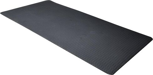 CAP Barbell Foam Mat, Black Diamond Plate Texture, 7mm Thick (MT-46937EBK) in Saudi Arabia