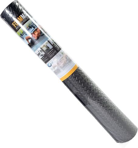 CAP Barbell Foam Mat, Black Diamond Plate Texture, 7mm Thick (MT-46937EBK) in Saudi Arabia