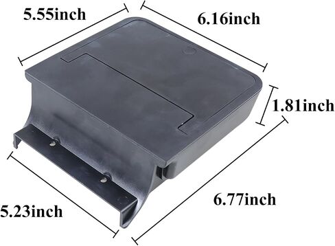 JHD-TOGO for Jeep Wrangler JL One-Touch Hidden Storage Console Box,Center Console Hidden Storage Box for 2018-2024 Jeep Wrangler JL JT 4XE Accessories 2/4-Door,Center Console Box,Black in Saudi Arabia