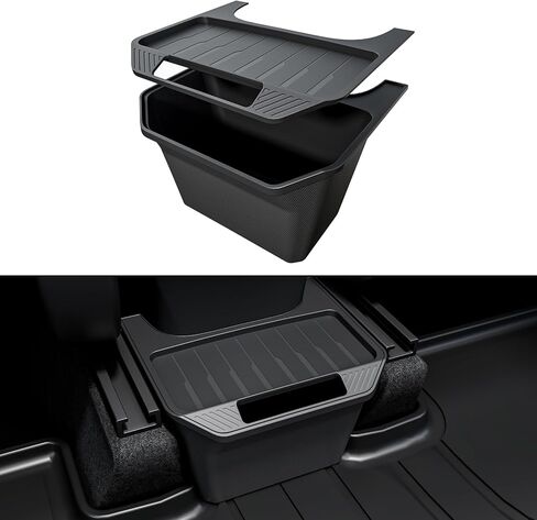 منظم وحدة التحكم المركزية الخلفية من Tesla Model Y [توسيع سعة التخزين، تصميم مخفي سلس] ملحقات Tesla Model Y 2024، مناسب خصيصًا لإصدار Tesla Model Y 2020 ~ 2024، أسود in Kuwait
