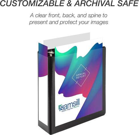 Samsill Economy 1 Inch Mini 3 Ring Binder, Made in The USA, Round Ring Binder, Non-Stick Customizable Cover, White, 6 Pack in Saudi Arabia