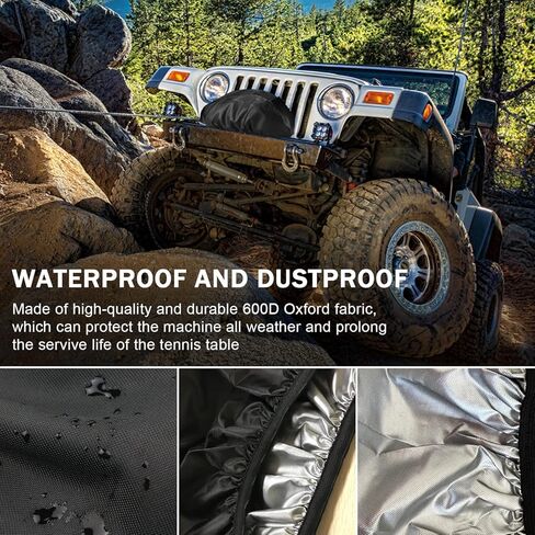 غطاء ونش مكون من قطعتين، يحمي الونش الخاص بك من الغبار والماء بغطاء مقاوم للماء عالي التحمل، مثالي للروافع الكهربائية 8500-17500 رطل، للاستخدام الداخلي/الخارجي - أسود، 21.5 بوصة × 9.5 بوصة × 7.5 بوصة in Kuwait