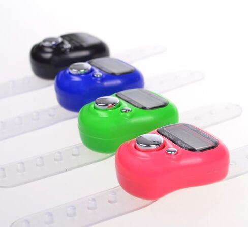 binky 10 x Tally Counter Counting, Convenient Electronic Row Counter Finger Ring Tally Counter Case Resettable 5 Golf Digit Stitch Marker Mini LCD Display Finger Counter Hand Tally Timer in Saudi Arabia