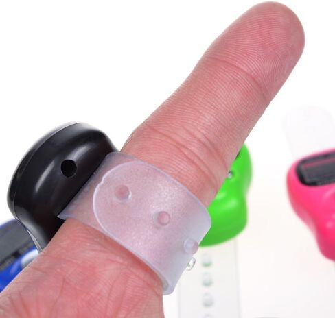 binky 10 x Tally Counter Counting, Convenient Electronic Row Counter Finger Ring Tally Counter Case Resettable 5 Golf Digit Stitch Marker Mini LCD Display Finger Counter Hand Tally Timer in Saudi Arabia