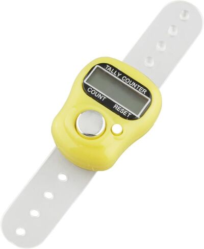 binky 10 x Tally Counter Counting, Convenient Electronic Row Counter Finger Ring Tally Counter Case Resettable 5 Golf Digit Stitch Marker Mini LCD Display Finger Counter Hand Tally Timer in Saudi Arabia