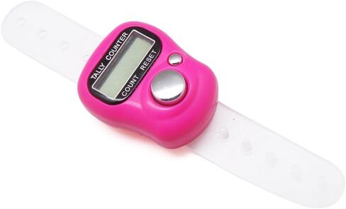 binky 10 x Tally Counter Counting, Convenient Electronic Row Counter Finger Ring Tally Counter Case Resettable 5 Golf Digit Stitch Marker Mini LCD Display Finger Counter Hand Tally Timer in Saudi Arabia