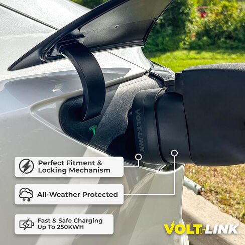 محول شحن CCS1 إلى Tesla 250KW من VoltLink - حل شحن سريع EV لطراز Tesla S، 3، X، Y - متوافق مع محطات شحن CCS1 - ملحقات المركبات الكهربائية Tesla in Saudi Arabia