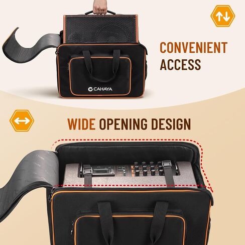 CAHAYA Speaker Carrying Bag - for Compact 10" Speaker Cabinets with Extra Carrying Strap and Padded Handle Large Capacity Reinforced Loudspeaker Case with Multiple Pockets CY0361 in Saudi Arabia