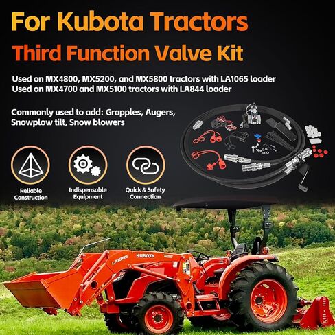 Third Function Valve Kit for Kubota MX4700, MX4800, MX5000, MX5100, MX5200, MX5800 Series Tractors, 3rd Function Valve Kit for Kubota MX Series Tractor in Saudi Arabia
