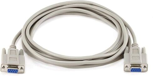 Monoprice Molded Null Modem Cable - DB9, Female to Female, 10 Feet, Beige in Saudi Arabia