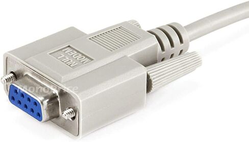 Monoprice Molded Null Modem Cable - DB9, Female to Female, 10 Feet, Beige in Saudi Arabia