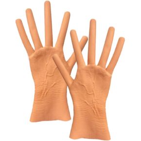 LIFKOME 1 Pair Halloween Gloves Sausage Gloves Hot Dog Gloves Halloween Prank Prop for Halloween Party Cosplay Costume Accessories