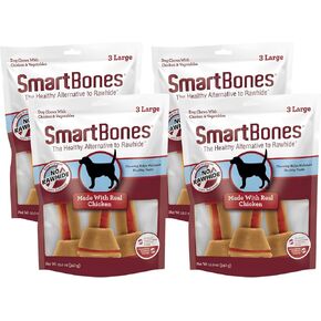 SmartBones Large Chews, Treat Your Dog to a Rawhide-Free Chew Made with Real Meat and Vegetables