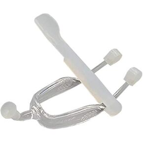AITIME Soft Contact Lens Insertion and Removal Tool Set - Contact Lens Handler Device Includes Tweezers and Soft Silicone Scoop, Contact Lenses Removers for Travel Home Use (Transparent)