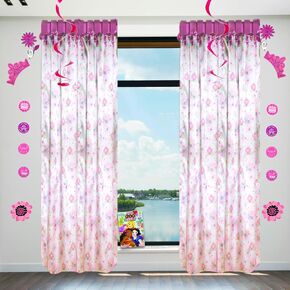 Disney Princess Window Curtains and Wall Decor for Bedroom - Bundle with Disney Princess Girls 42x84 Bedroom Curtain Drapes Plus Wall Decor and More | Princess Room Decor for Girls
