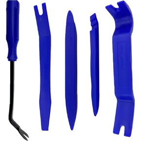 Olivia & Oliver 5 pcs Auto Trim Removal Tool Set(Plastic), Door Panel Removal Set, Interior Trim Tool Kit for Automotive Blue