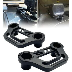 JL Light Mount, Dual A-Pillar Cowl Light Mount LED Pods Light Ditch Light Brackets Compatible with Jeep Wrangler JL JLU JT 2018-2023