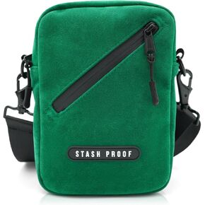 Odor Resistant Unisex Cross Body Sling Bag, Small Chest Bag Suede Daypack for Traveling, Outdoors, and Festivals