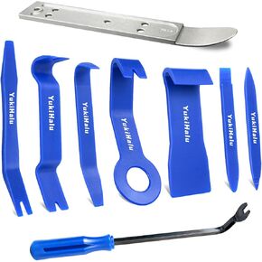 YukiHalu Car Trim Removal Tool Kit, No Scratch Pry Tool kit, Auto Door Panel Removal Tool Set, for Fasteners/Car Clips/Rivets/Molding/Dashboards/Radio/Stereo System