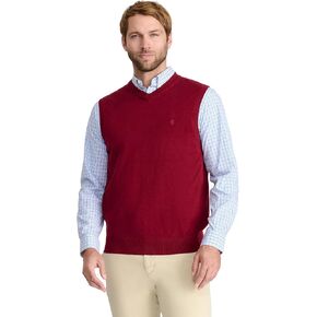 IZOD Men's Fine Gauge V-Neck Sweater Vest