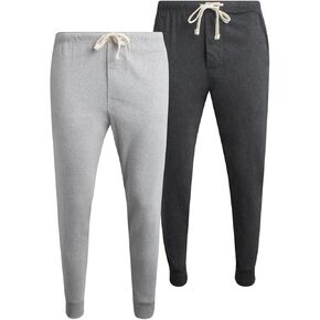 Lucky Brand Mens Pajama Pants – 2 Pack Micro Suede Knit Bottom Joggers for Men with Side Pocket - Mens Lounge Pants (S-XL)