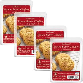Scentsationals Wax Melts, Wax Cubes Strong Scent - Holiday Collection Woodland Spruce - Long Lasting Scented Wax Melts for Warmer, 2.5 oz (4-Pack)