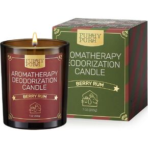 Pet Odor Eliminator Candle, Vanilla Popcorn Fragrance, Natural Soy Candle with Catnip Essential Oil, Non-Toxic, Pet Friendly & Pet Safe, Pet Lover Gifts, 60-Hour Burn Time, 7 oz