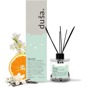 Duša Baies-Scented Reed Diffuser & Sticks - Elevate Space with 5 Fl Oz of Premium Fragrance - Stylish Scent Diffuser & Air Freshener for Home & Office - Ideal for House Warming & Any Special Occasions