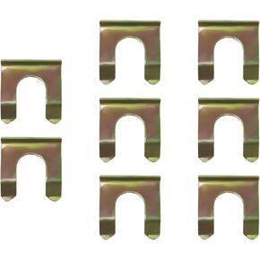 8 PCS Metal Brake Hose Retainer, U Shaped Brake Hose Clips Replacement Brake Hose Lock, Brake Hose Bracket Retaining Clip for Cars Trucks Motorcycles, Car Accessories (13mm)