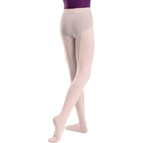 Child Mesh Seamed Convertible Tights, 85% Nylon / 15% Spandex - TS95