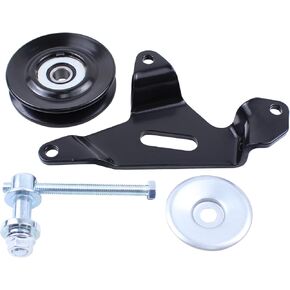NewYall Belt Idler Pulley and Idler Pulley Bracket for Nissan Frontier 2.4 1998-2004, Xterra 2.4 2000-2004