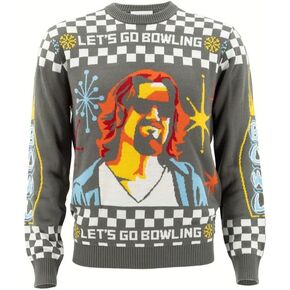 Ripple Junction The Big Lebowski Men's Premium Knit Sweater Classic Coen Brothers Comedy Movie Design Officially Licensed
