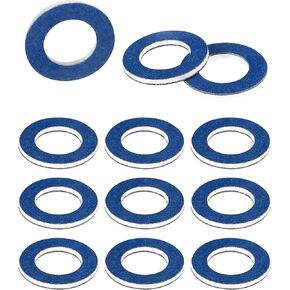 حشوات سدادة تصريف الزيت من ESEWALAS، حشية سدادة الزيت M12، غسالة سحق من الألومنيوم، حشية سدادة تصريف الزيت، حشية سدادة تصريف الزيت، استبدال ملحقات السيارات لـ 90430-12031 (12 قطعة) in Kuwait